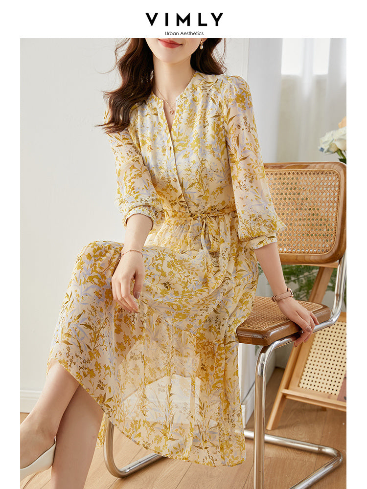 French Chiffon Floral Dress ARZ