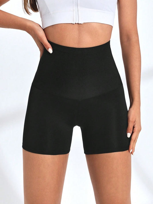 High Waist Active Shorts Trendsi