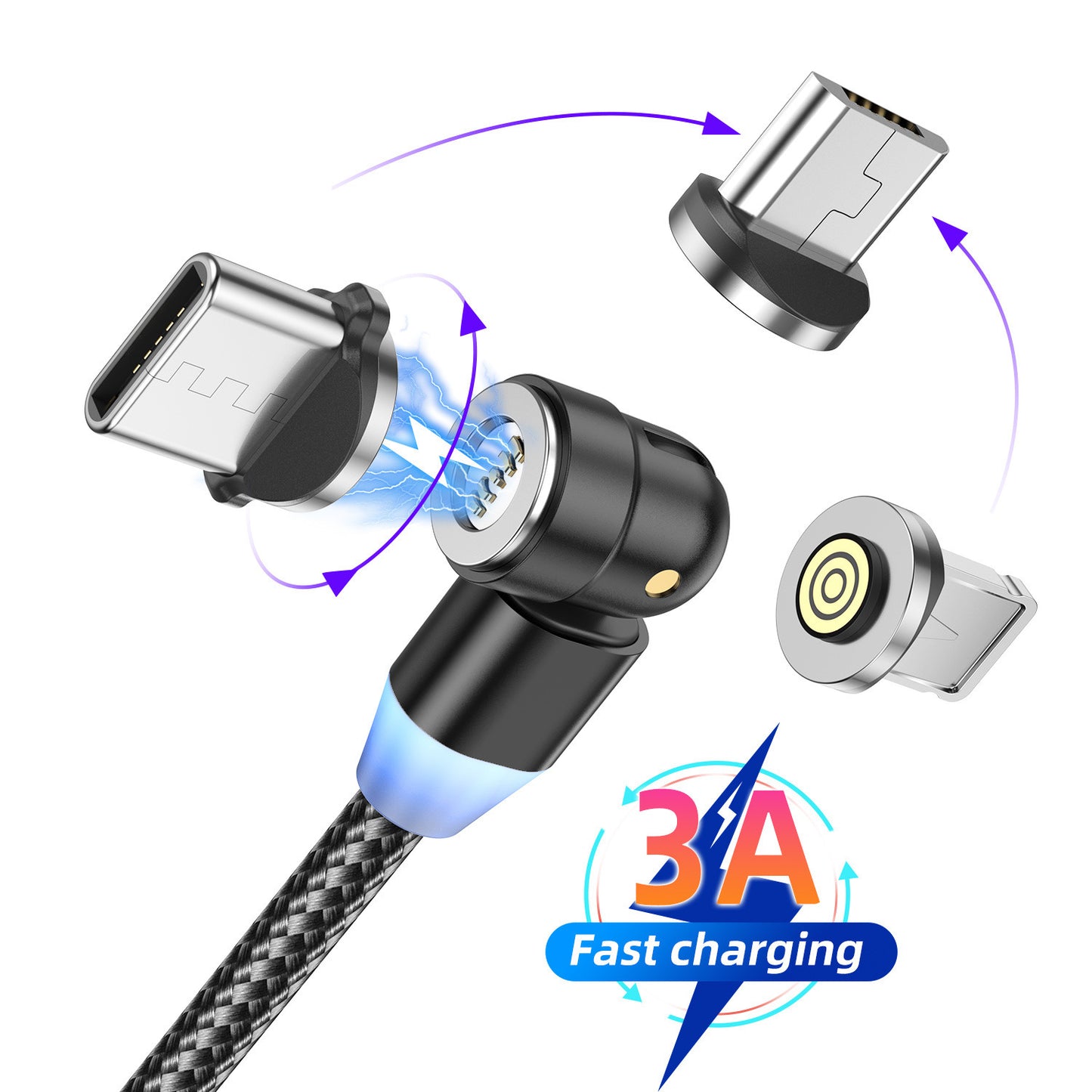 Mobile Phone Charging Three-in-one Magnetic Data Cable ARZ