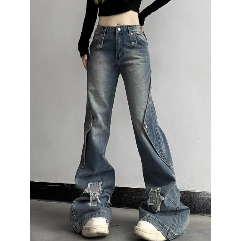 Slightly Flared Jeans Women's Street Slim Fit ARZ