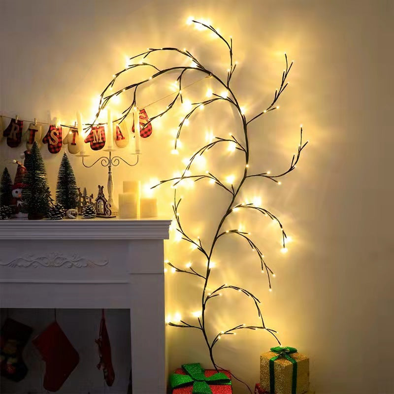 Vines With Lights Christmas Garland Light Flexible DIY Willow Vine Branch LED Light For Room Wall Wedding Party Decor ARZ