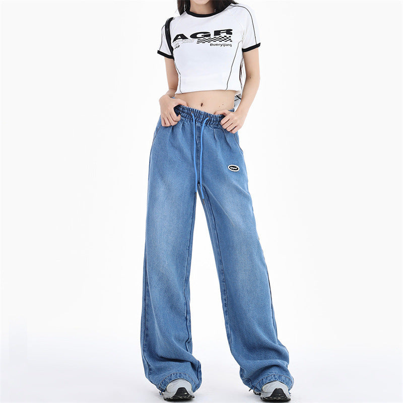 Tencel Thin Ice Silk Wide Leg Jeans ARZ