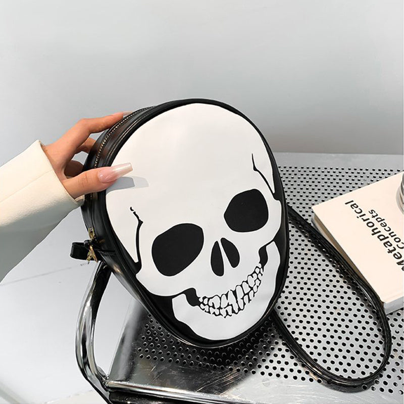 Halloween Skull Shoulder Bag Personality Funny Messenger Bag Kids Couples Outdoor Small Phone Bag For Women ARZ