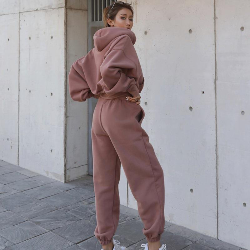 New Style Autumn And Winter Women's New Casual Hoodie Coat Sports Suit ARZ