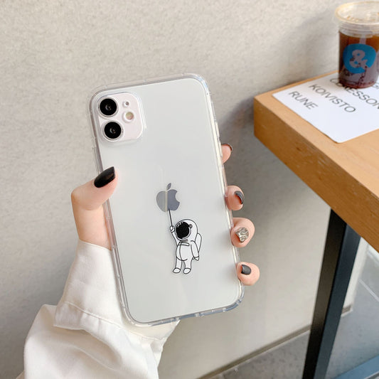 Creative Spaceman Transparent Cute Phone Case ARZ