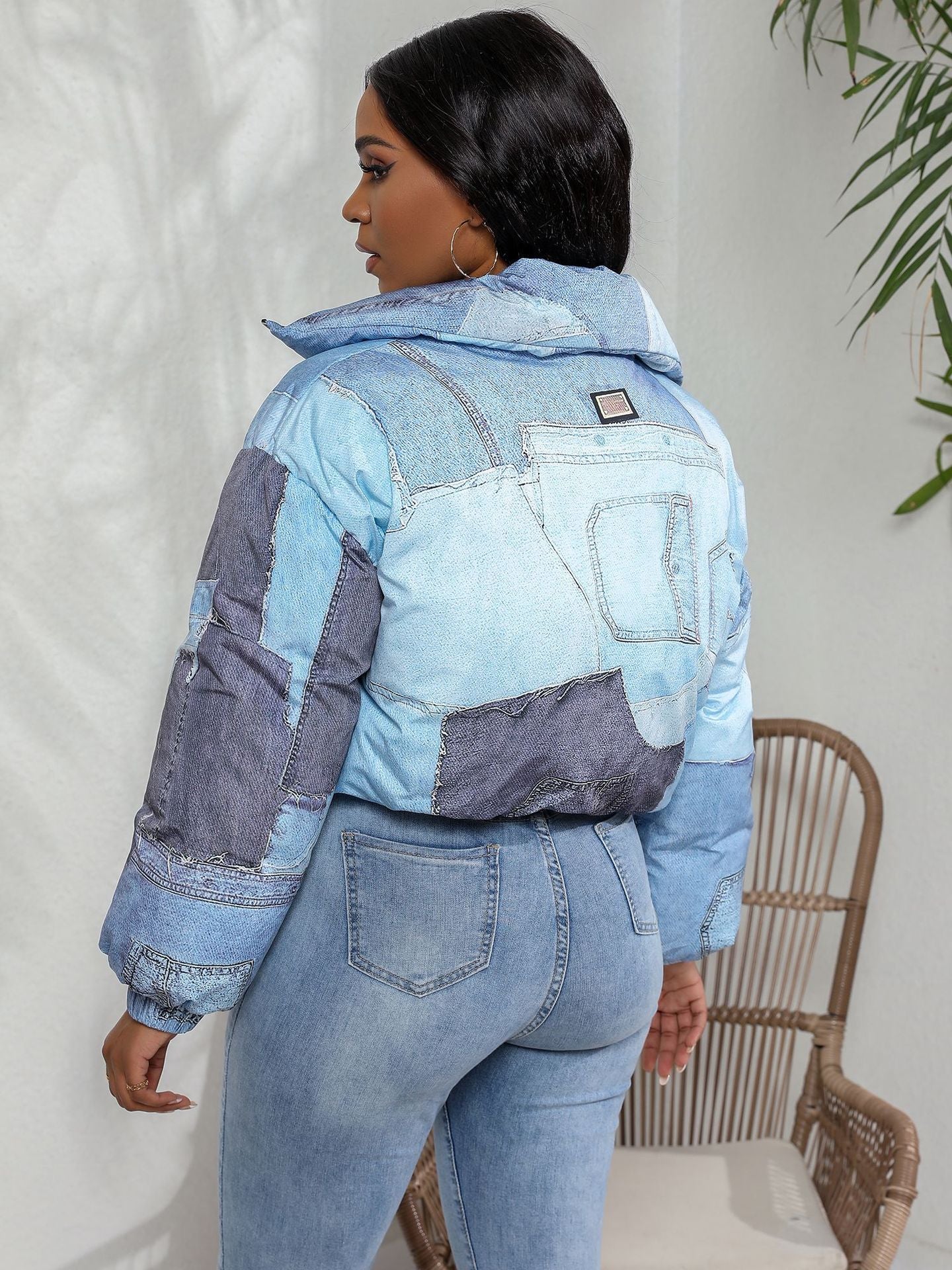 Jacket Denim Printing Cotton Coat Jacket ARZ