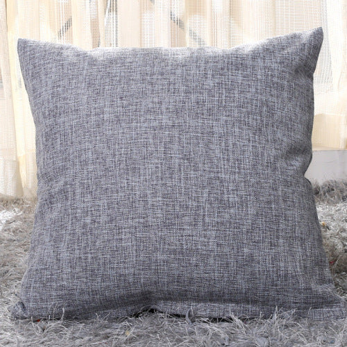 Home Linen Pillow Case Solid Color Hugging Pillow Case Sofa ARZ