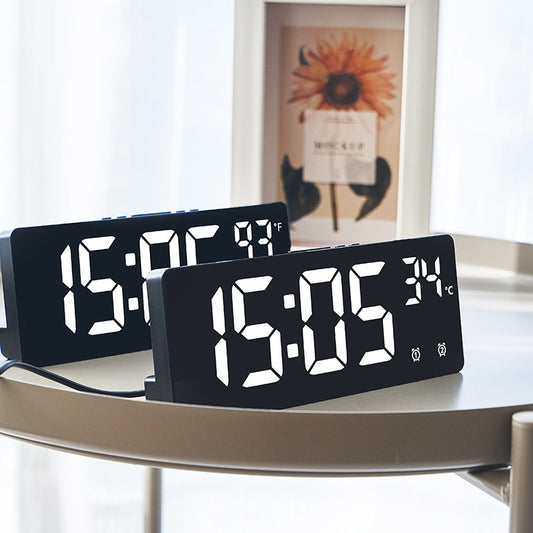 Creative Multi-functional Electronic Clock Simple Large Screen Clock Multi-group Alarm ARZ