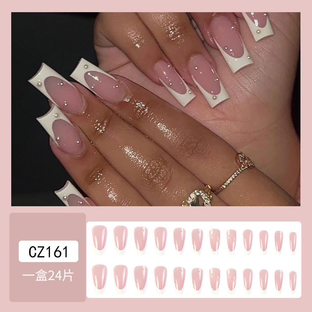 Super Long Diamond Wearing Armor European And American Foreign Trade Nail Stickers ARZ