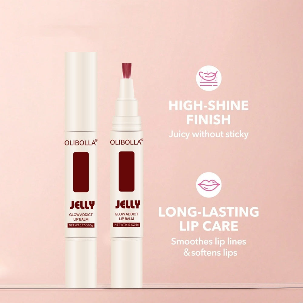 Lip And Cheek Dual-use Matte Finish Velvet Mirror Jelly Lip Lacquer ARZ