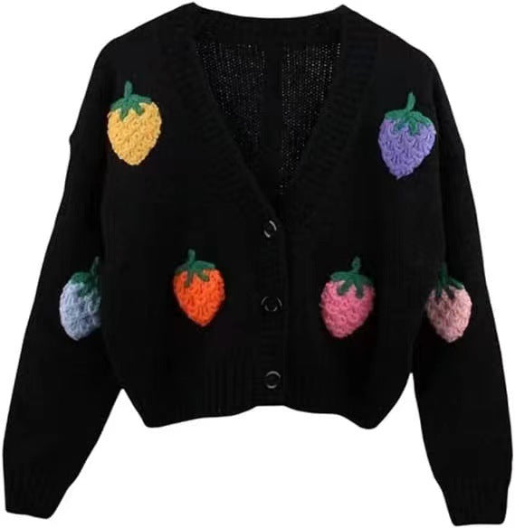 Heavy Industry Manual Embroidered Cardigan Coat Sweater High Sense ARZ