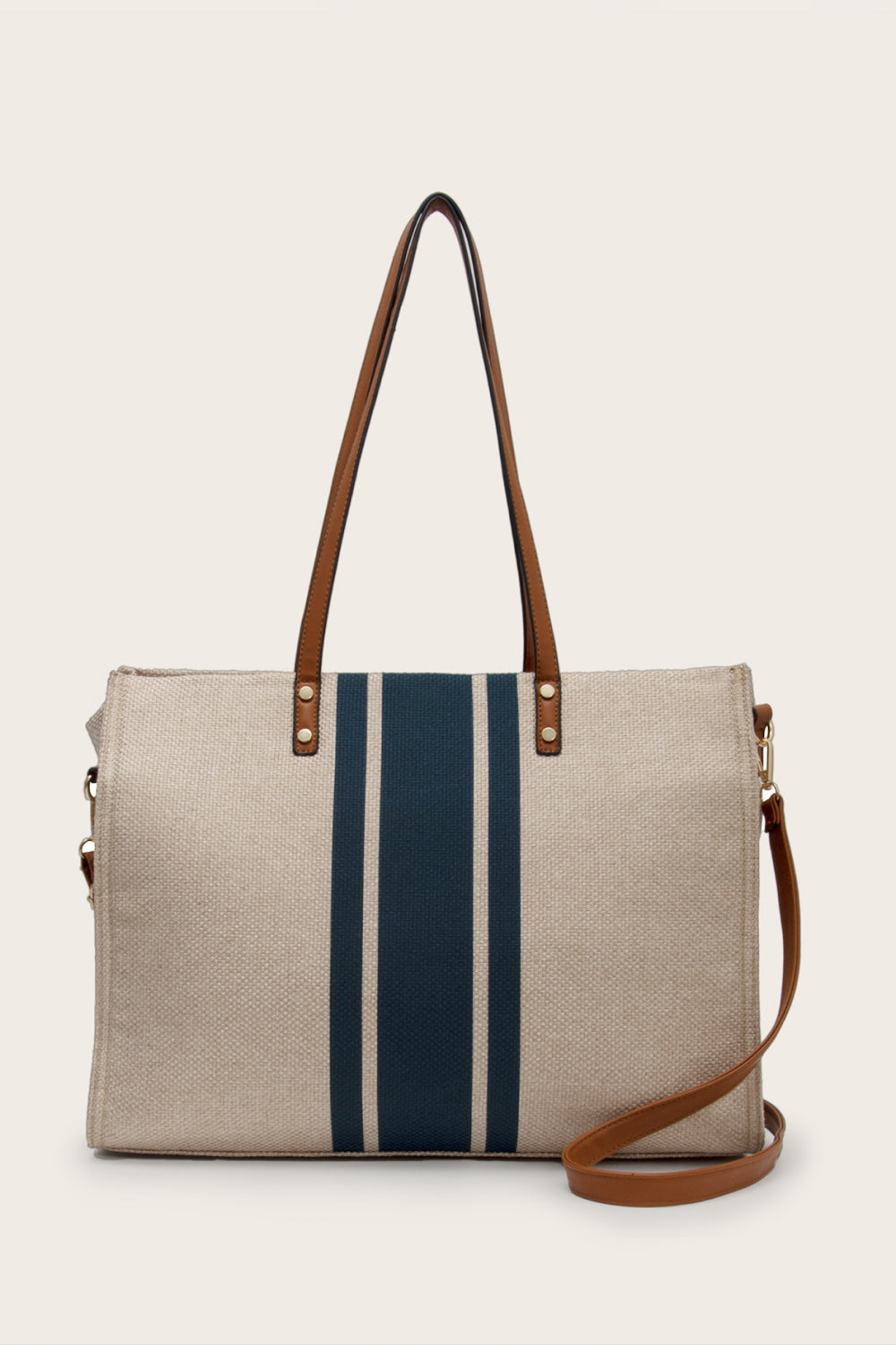 Striped Tote Bag Trendsi