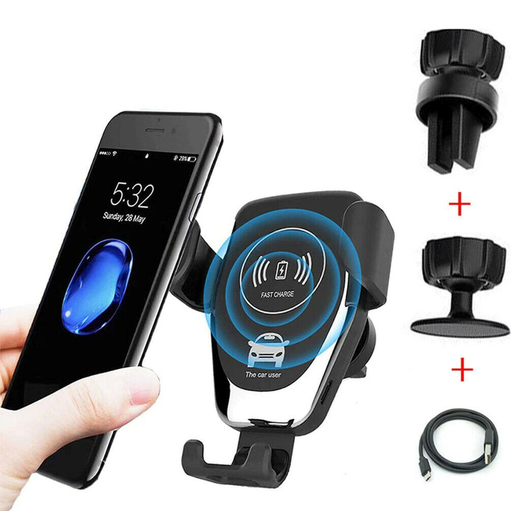 10W QI Wireless Fast Car Charger Mount Holder Stand Automatic Clamping Charging ARZ