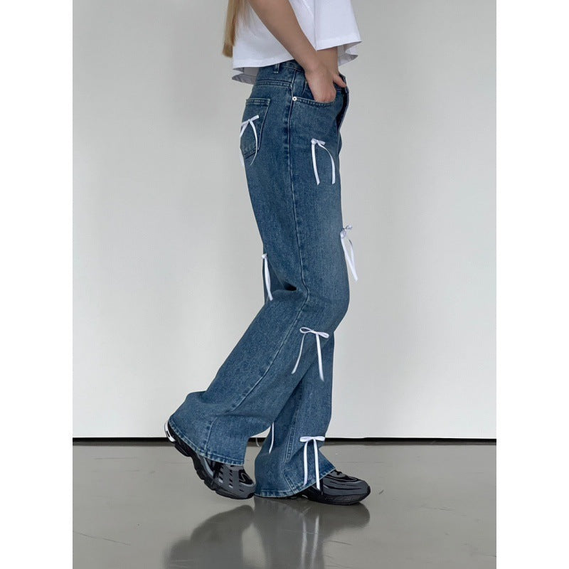 Women's Retro Loose Straight Mopping Pants ARZ