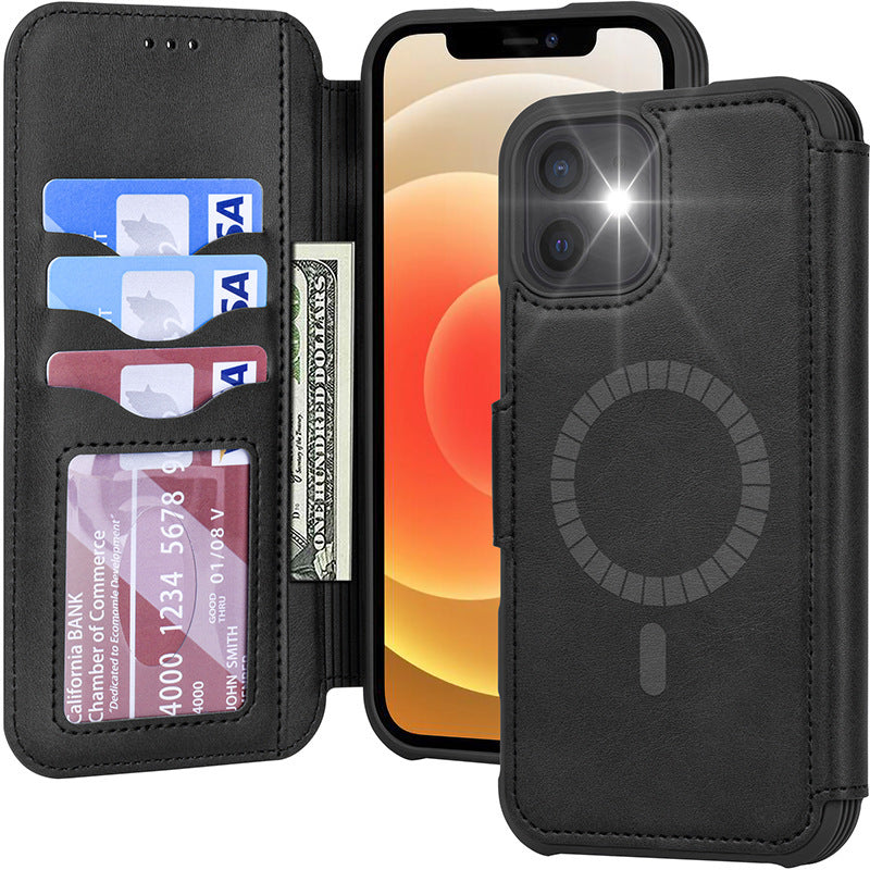 Magnetic Phone Case Flip Card Phone Holster ARZ