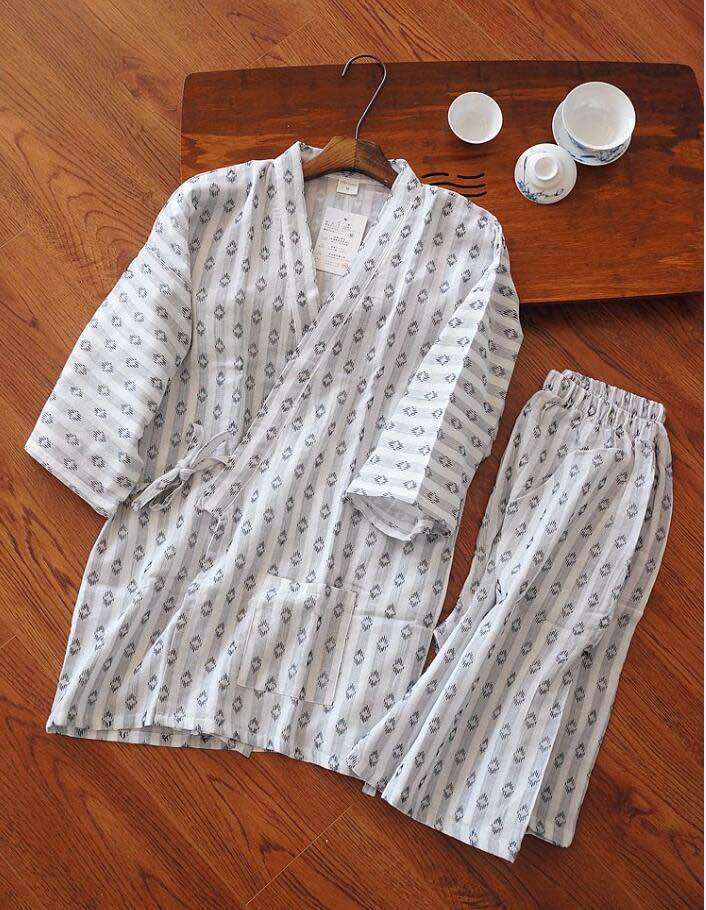 Pajamas Summer Gauze Thin Short Sleeved Shorts Set ARZ