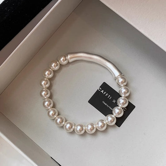 Pearl Silver Bamboo Bracelet Female Niche ARZ