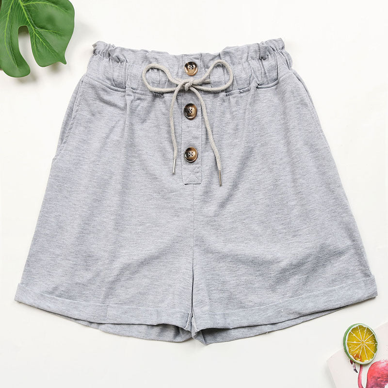 Summer High Waist Elastic Casual Sports Shorts For Women ARZ