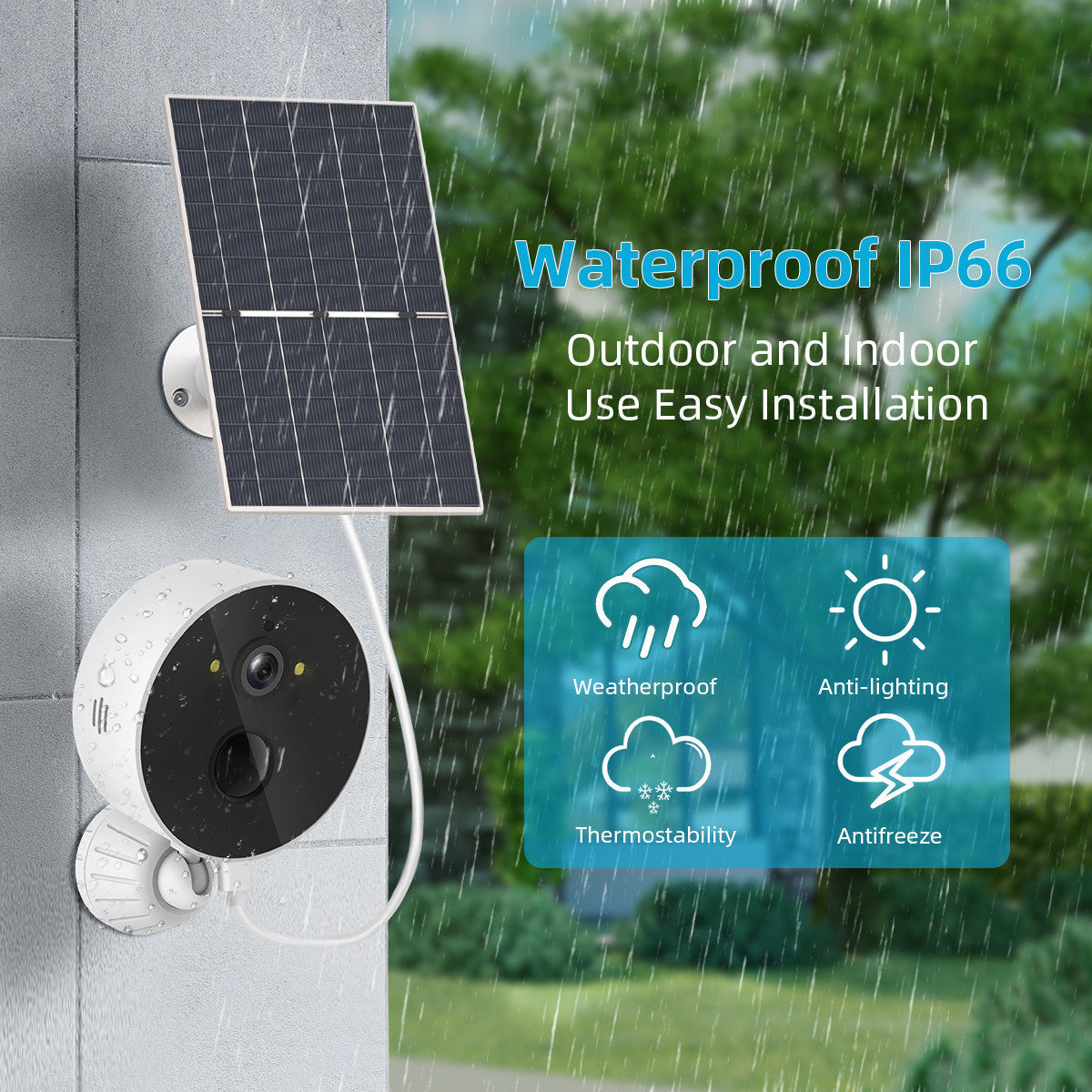 Solar Cell Monitoring Camera Outdoor Low Power Consumption ARZ