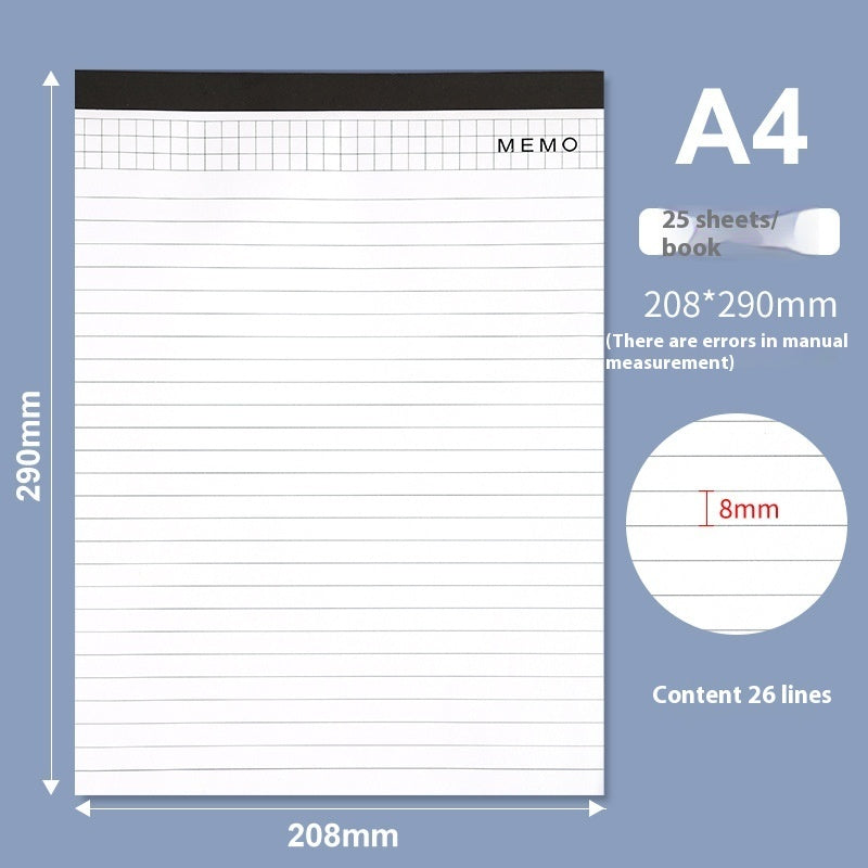 A4 Note Pad Meeting Minutes Tearable Notebook ARZ