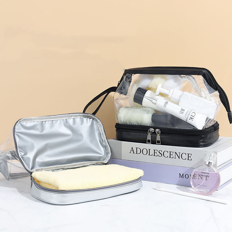 Storage Bag Double-layer Secretary Transparent Three-dimensional ARZ