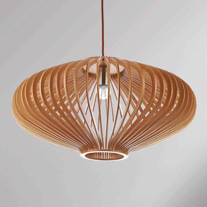 Bamboo Woven Nordic Birdcage Wooden Chandelier ARZ