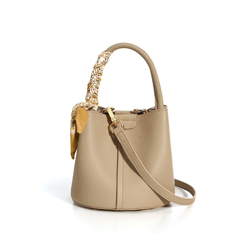 Genuine Leather Advanced Texture Bucket Bags Women ARZ